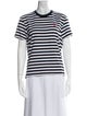 AMI Striped Crew Neck T-Shirt