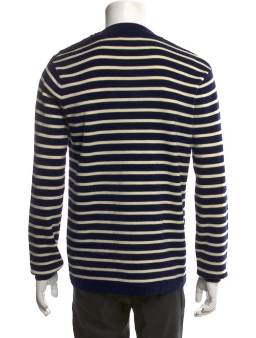 AMI Merino Wool Striped Pullover