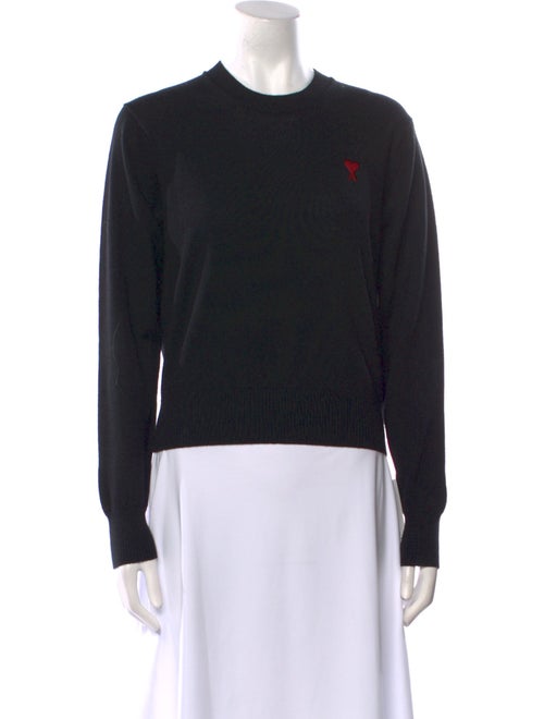 AMI Merino Wool Crew Neck Sweatshirt