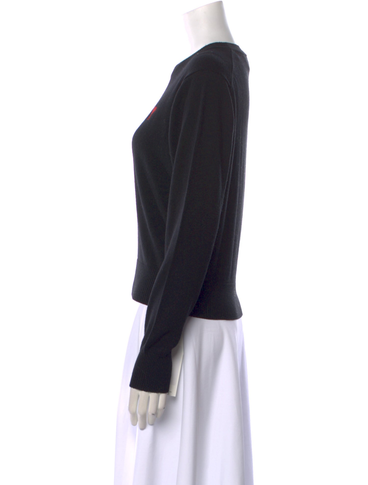 AMI Merino Wool Crew Neck Sweatshirt