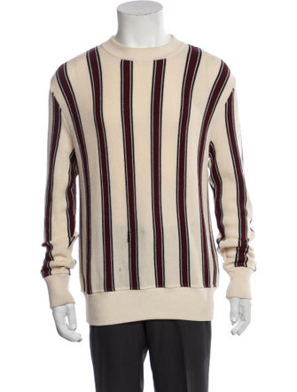 AMI Striped Crew Neck Pullover