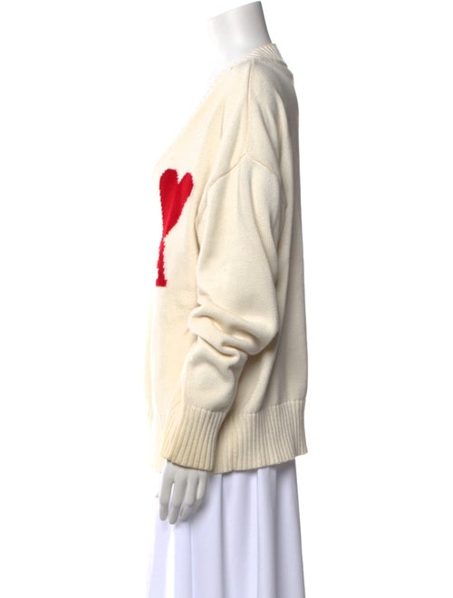 AMI Striped V-Neck Sweater