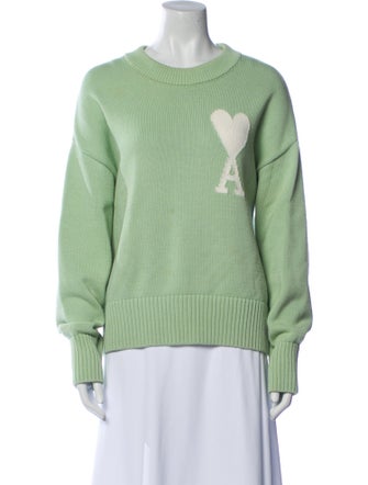 AMI Crew Neck Long Sleeve Sweatshirt