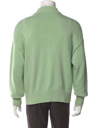 AMI Graphic Print V-Neck Cardigan