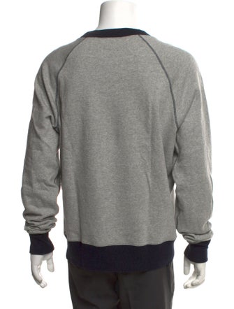 AMI Graphic Print Crew Neck Sweatshirt