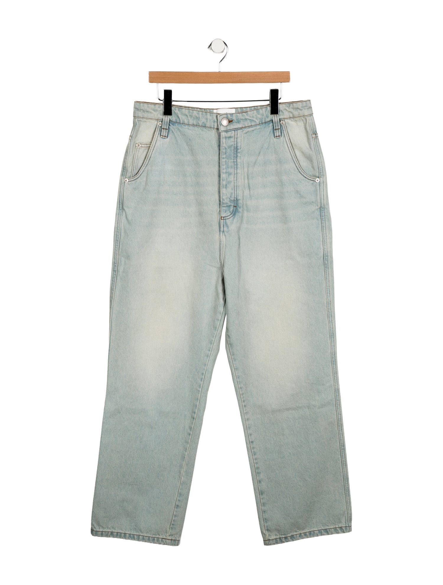 AMI High-Rise Wide Leg Jeans