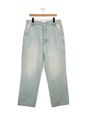 AMI High-Rise Wide Leg Jeans