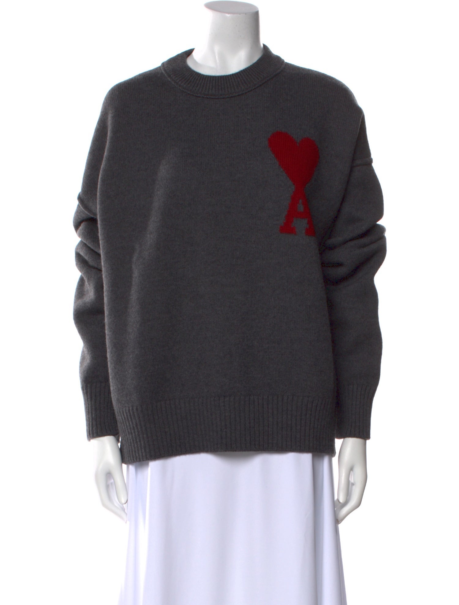 AMI Virgin Wool Crew Neck Sweater