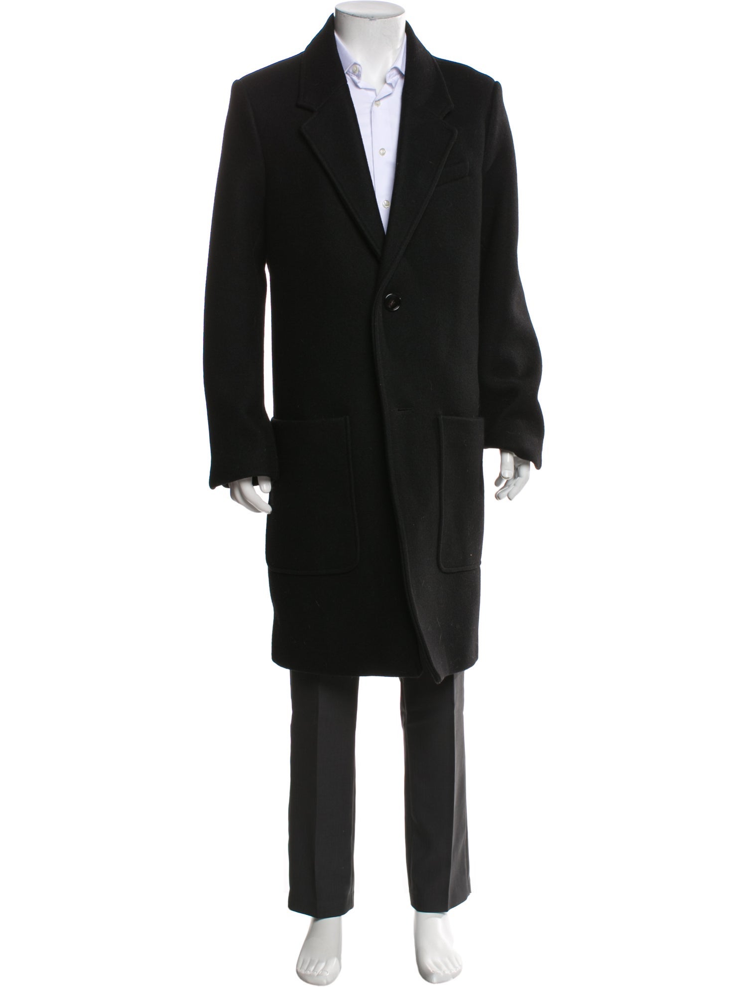 AMI Virgin Wool Overcoat