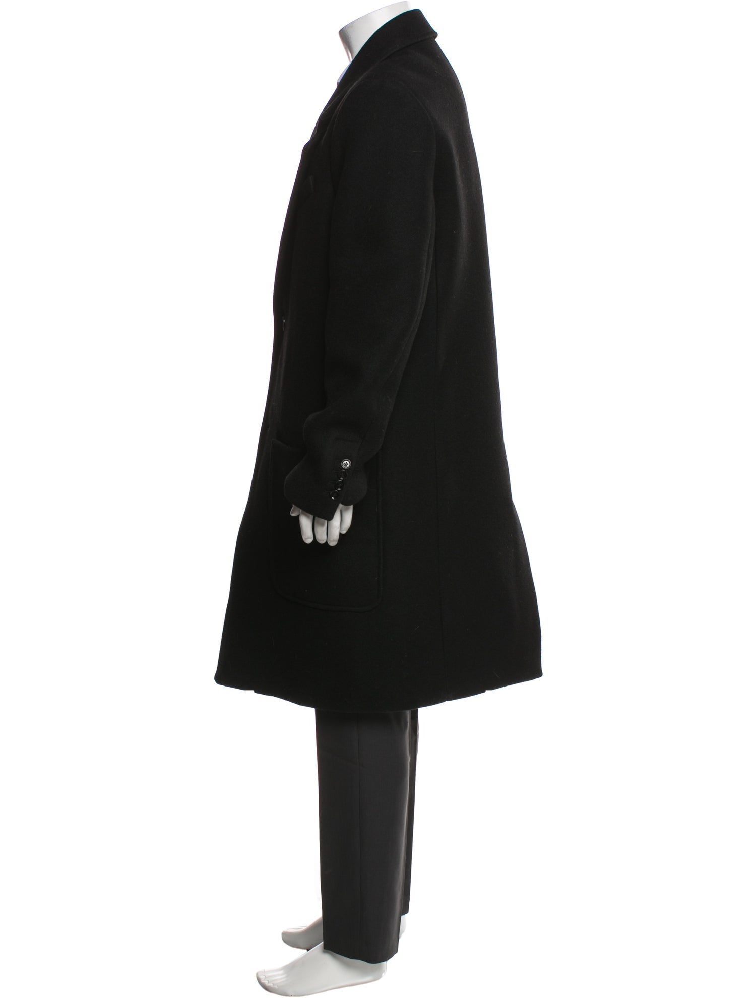 AMI Virgin Wool Overcoat