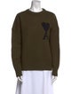 AMI Virgin Wool Graphic Print Sweater