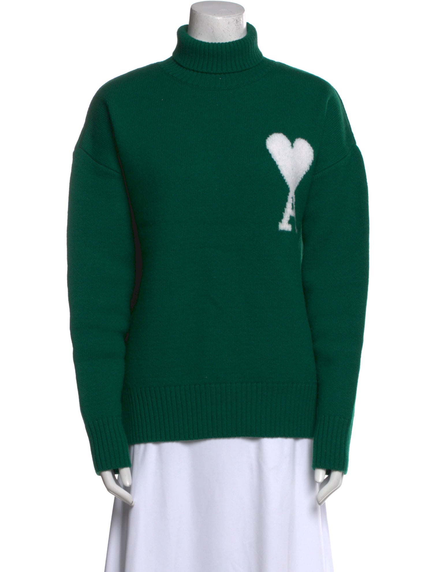 AMI Virgin Wool Turtleneck Sweater