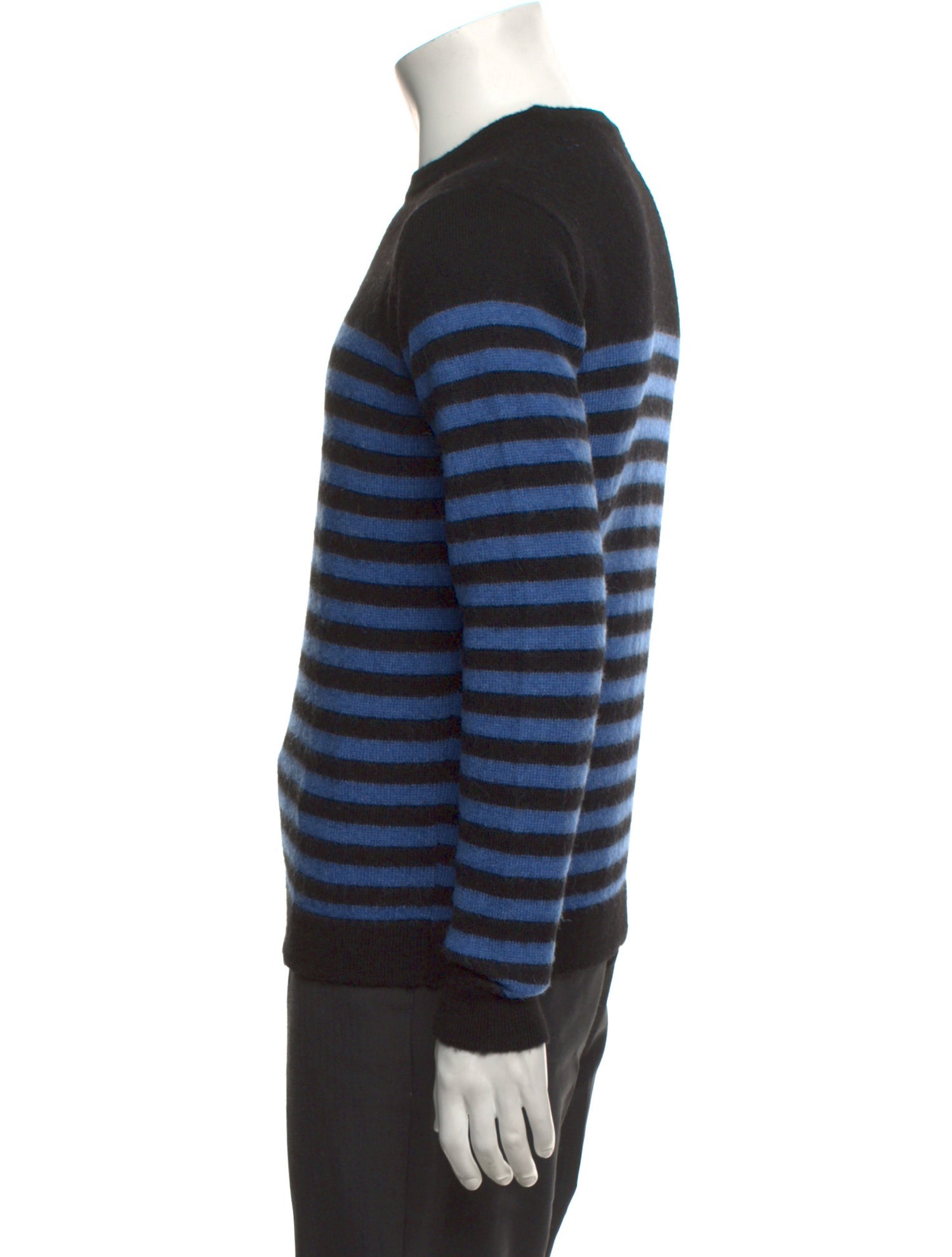 AMI Merino Wool Striped Pullover