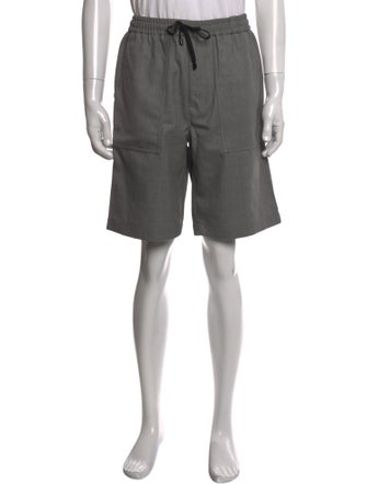 AMI Virgin Wool Jogger Shorts