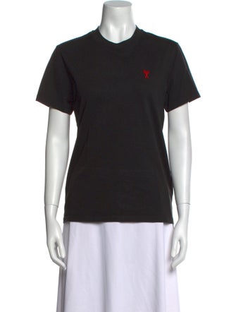 AMI Graphic Print Crew Neck T-Shirt