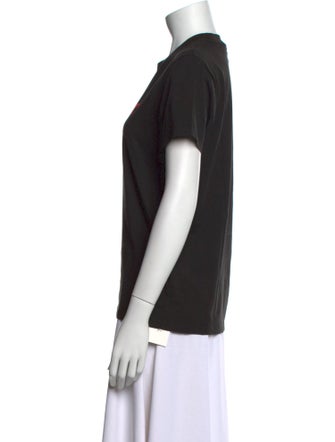 AMI Graphic Print Crew Neck T-Shirt