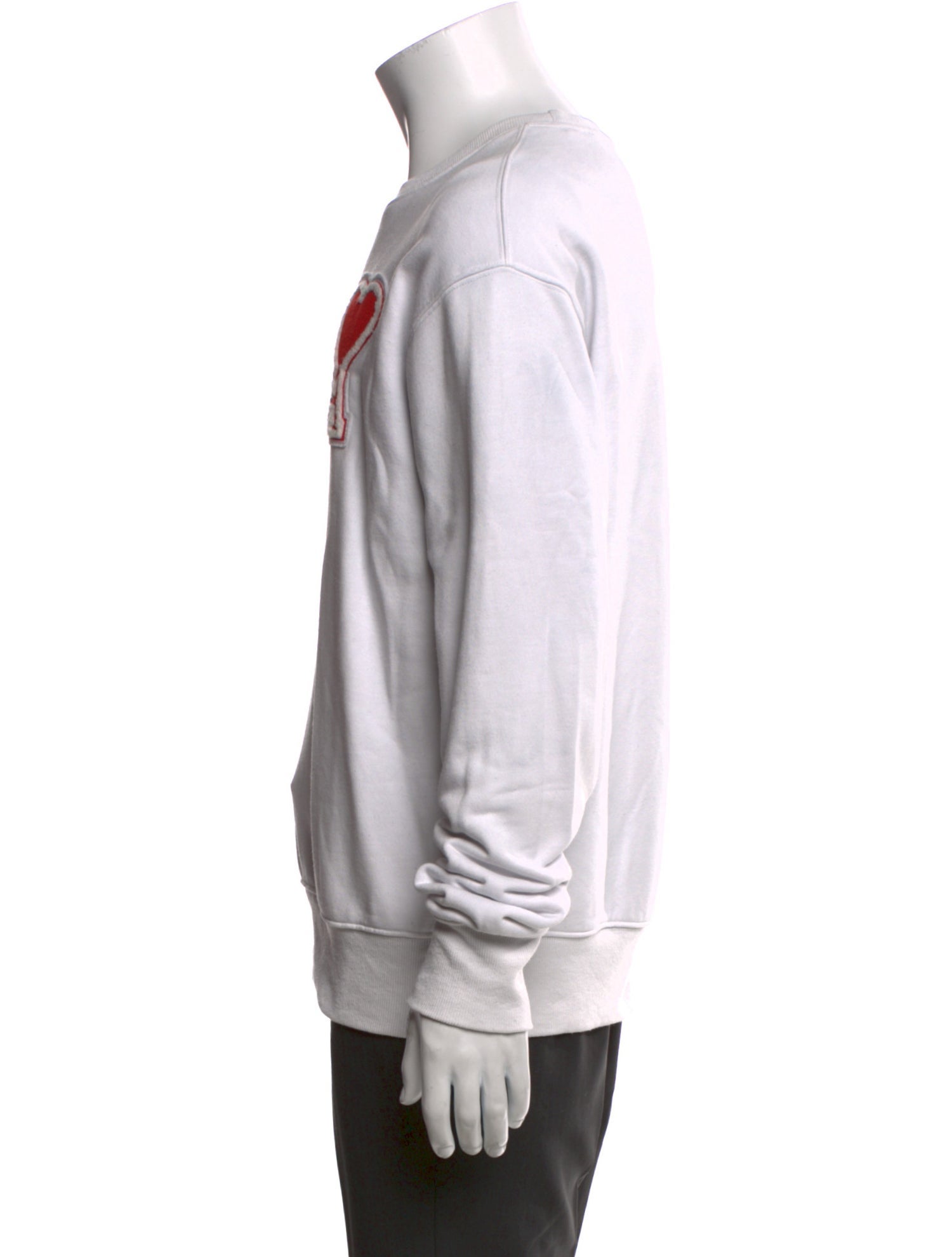 AMI Graphic Print Crew Neck Pullover