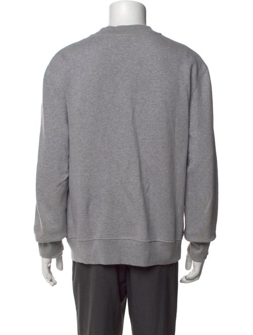 AMI Graphic Print Crew Neck Pullover