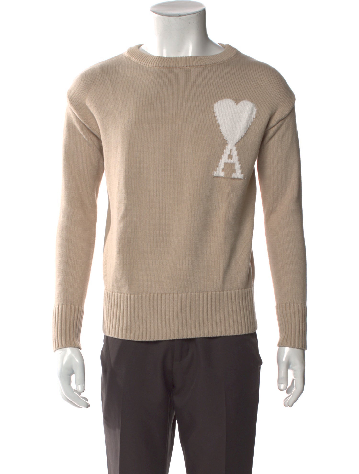 AMI Alexandre Mattiussi Graphic Print Crew Neck Pullover