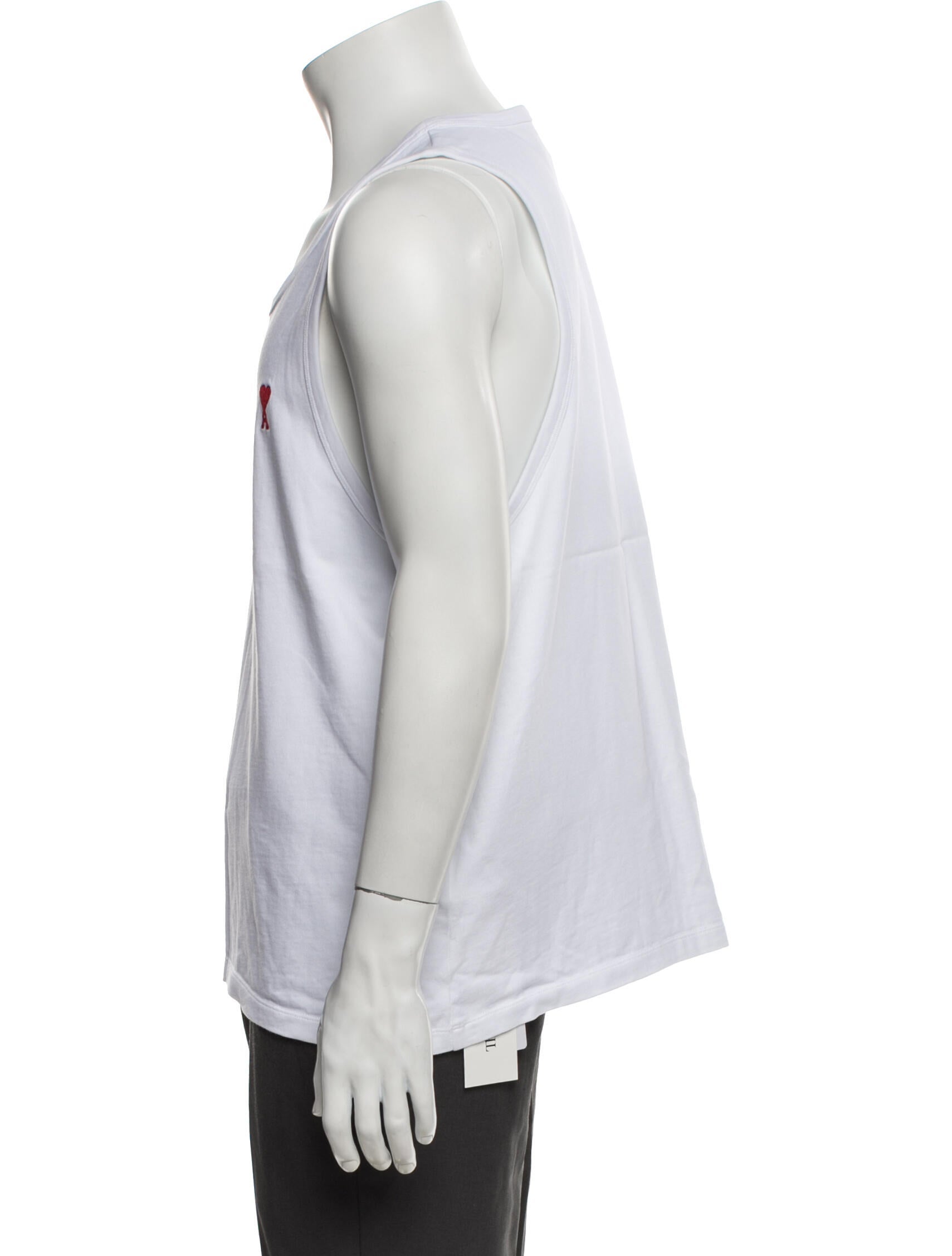 AMI Scoop Neck Sleeveless T-Shirt