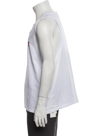 AMI Scoop Neck Sleeveless T-Shirt