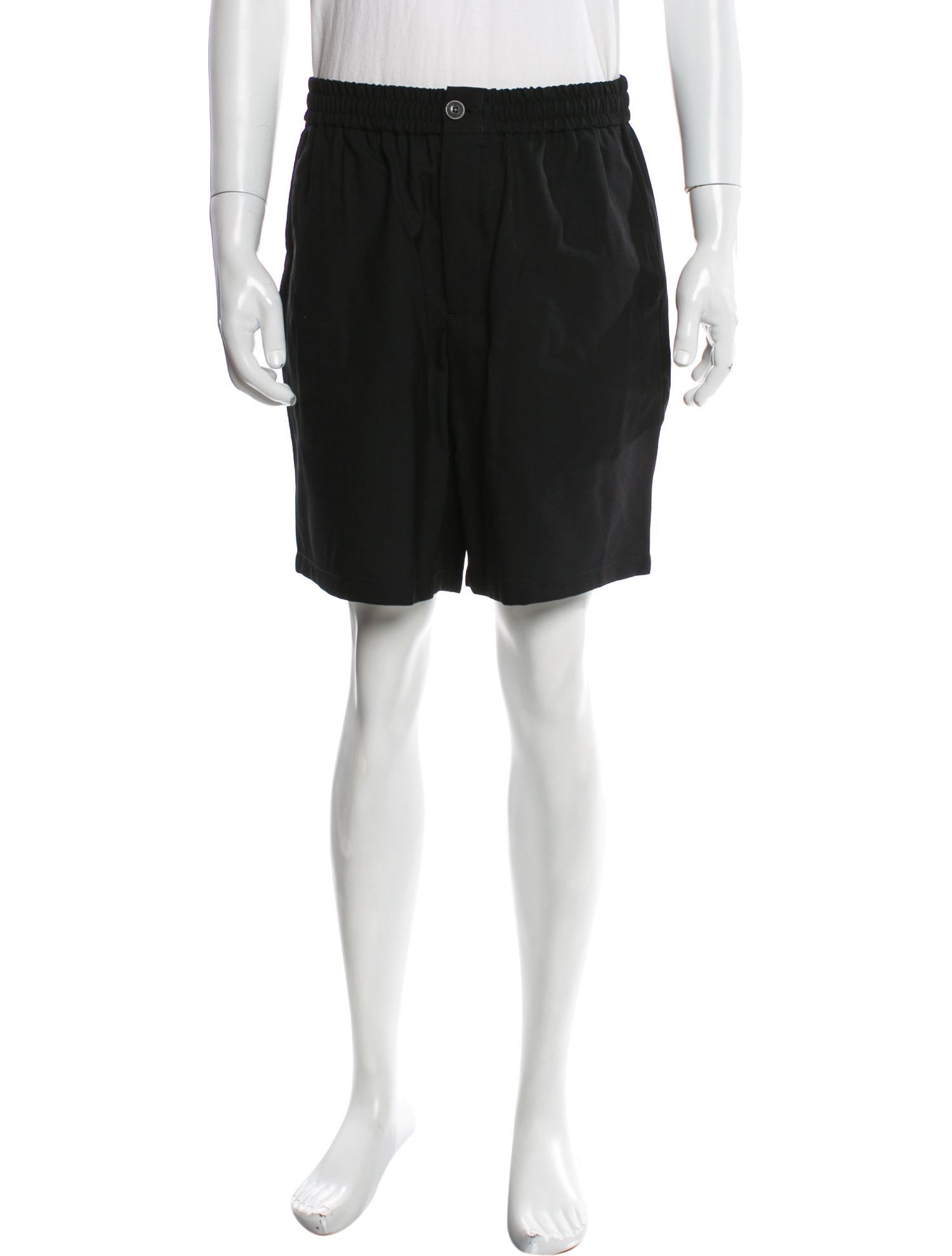 AMI Virgin Wool Jogger Shorts