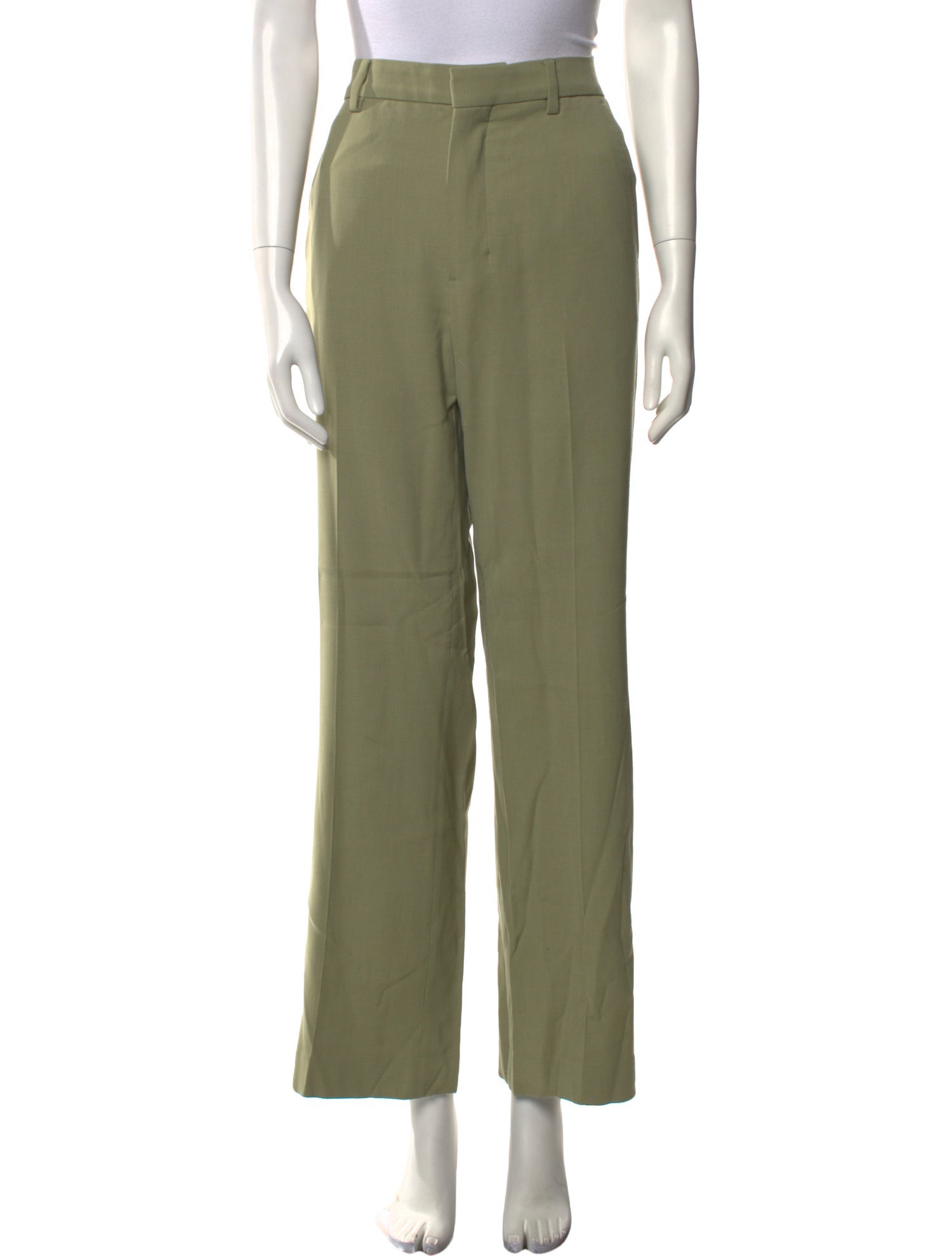 AMI Virgin Wool Wide Leg Pants