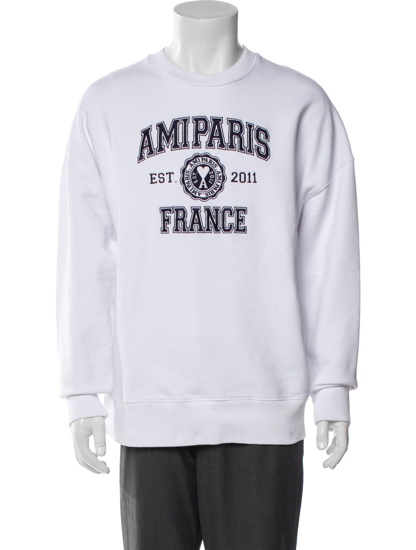 AMI Graphic Print Crew Neck T-Shirt