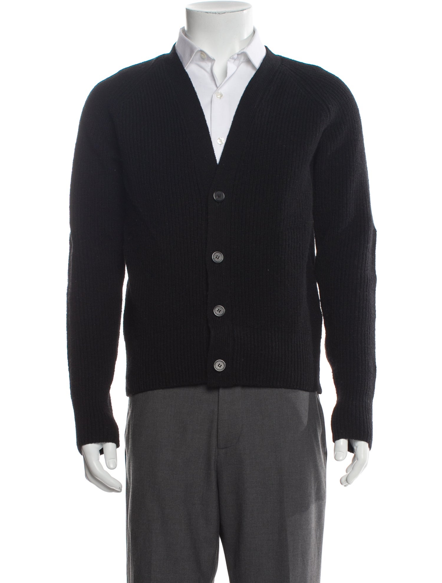 AMI Wool V-Neck Cardigan