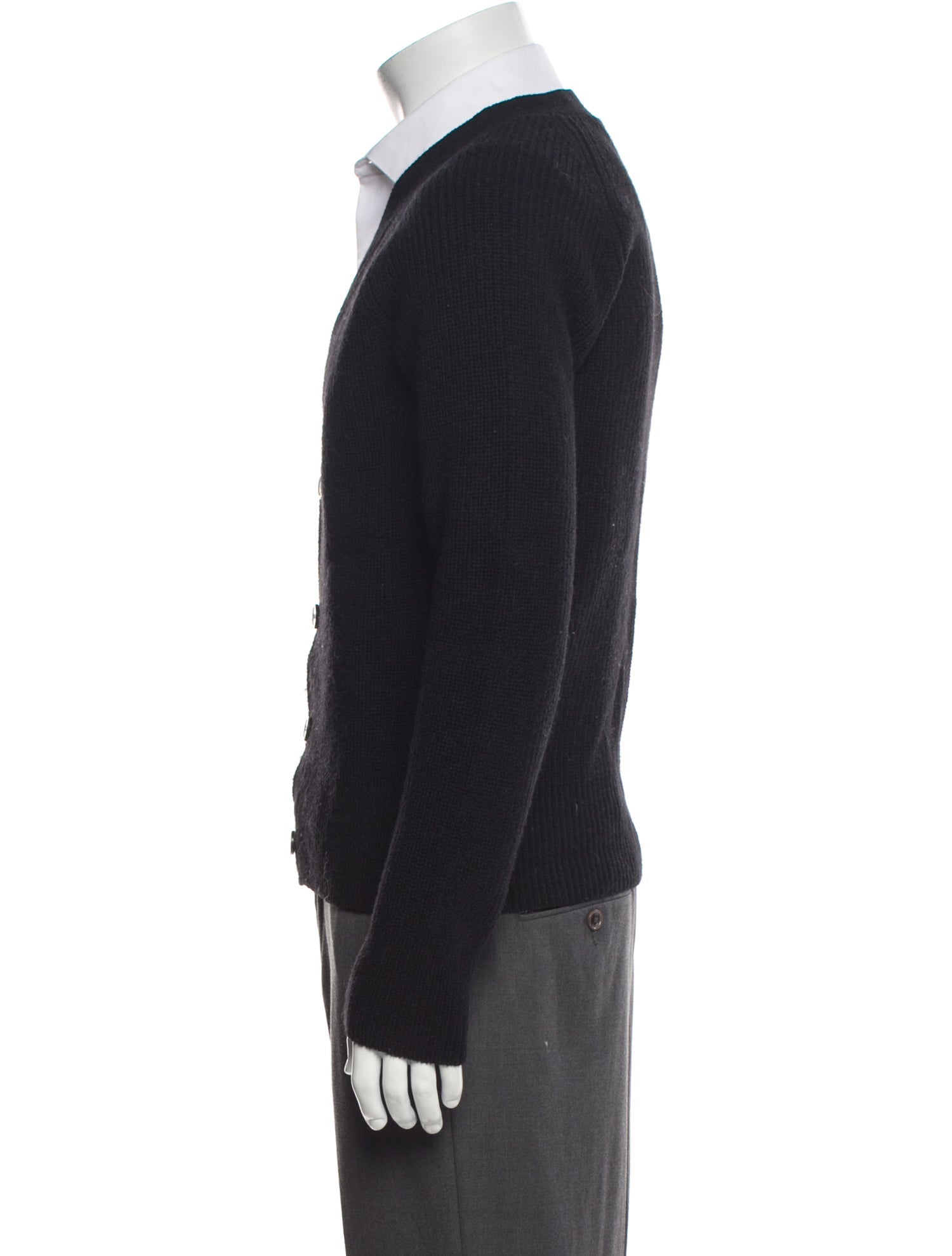 AMI Wool V-Neck Cardigan