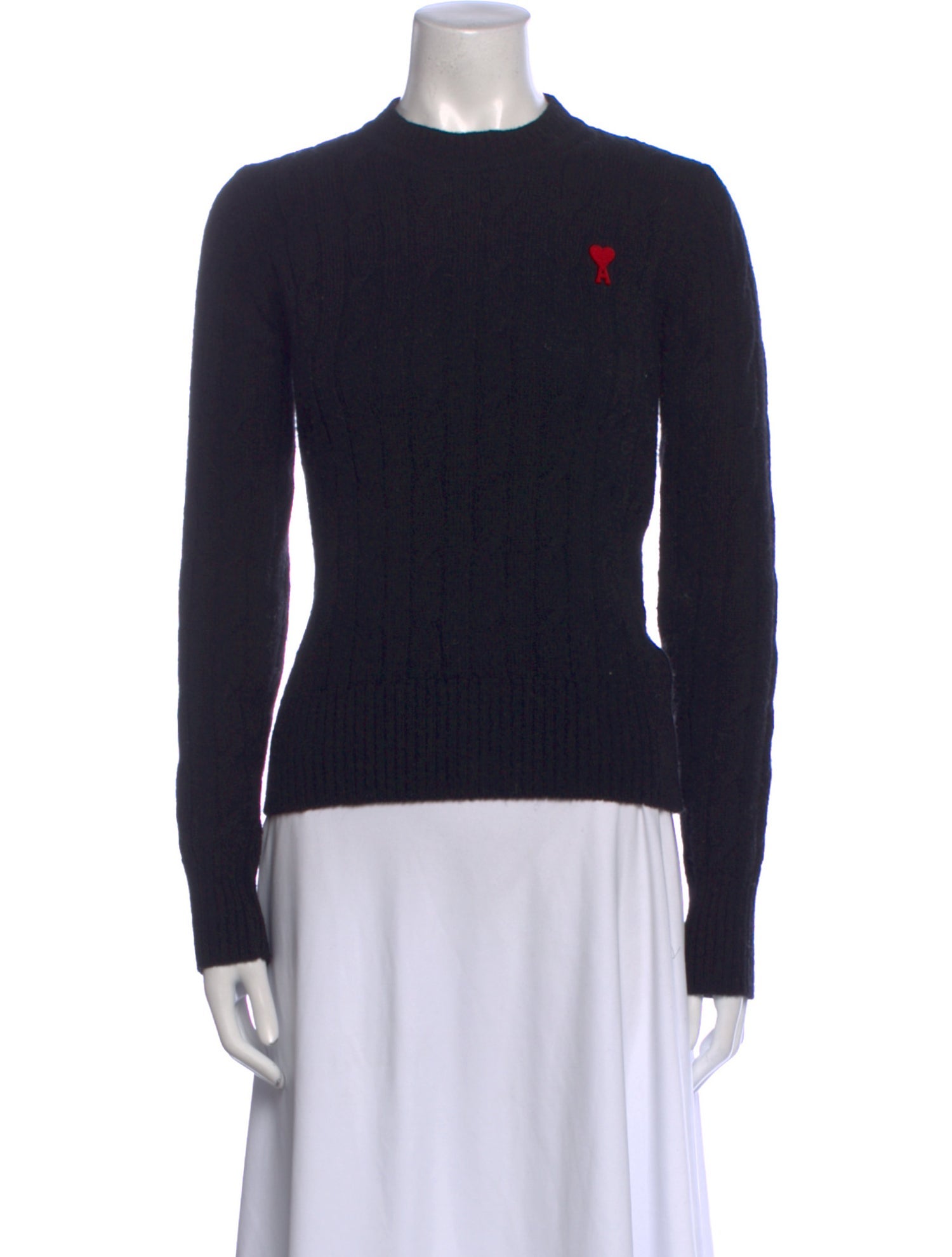 AMI Wool Mock Neck Sweater