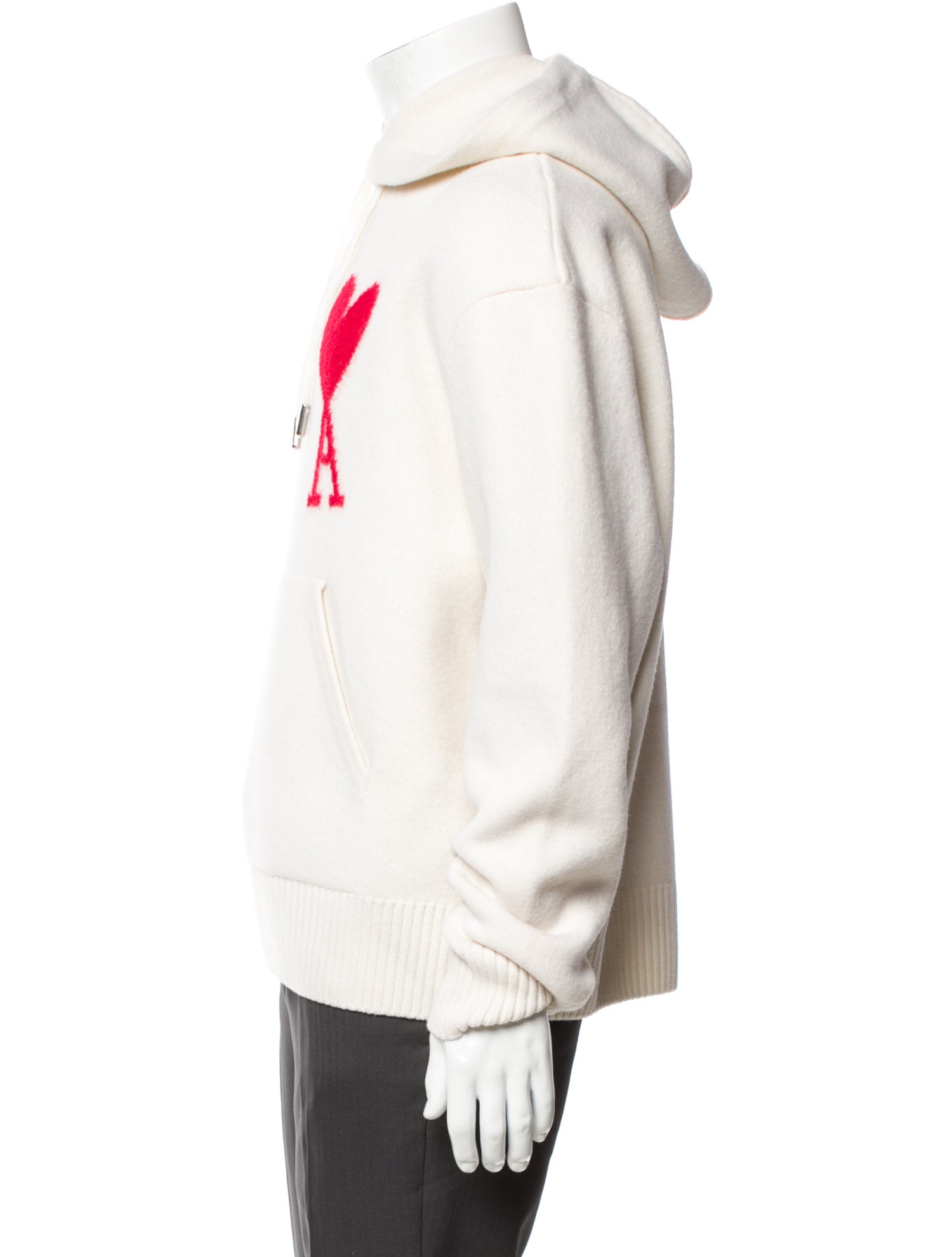 AMI Virgin Wool Graphic Print Hoodie