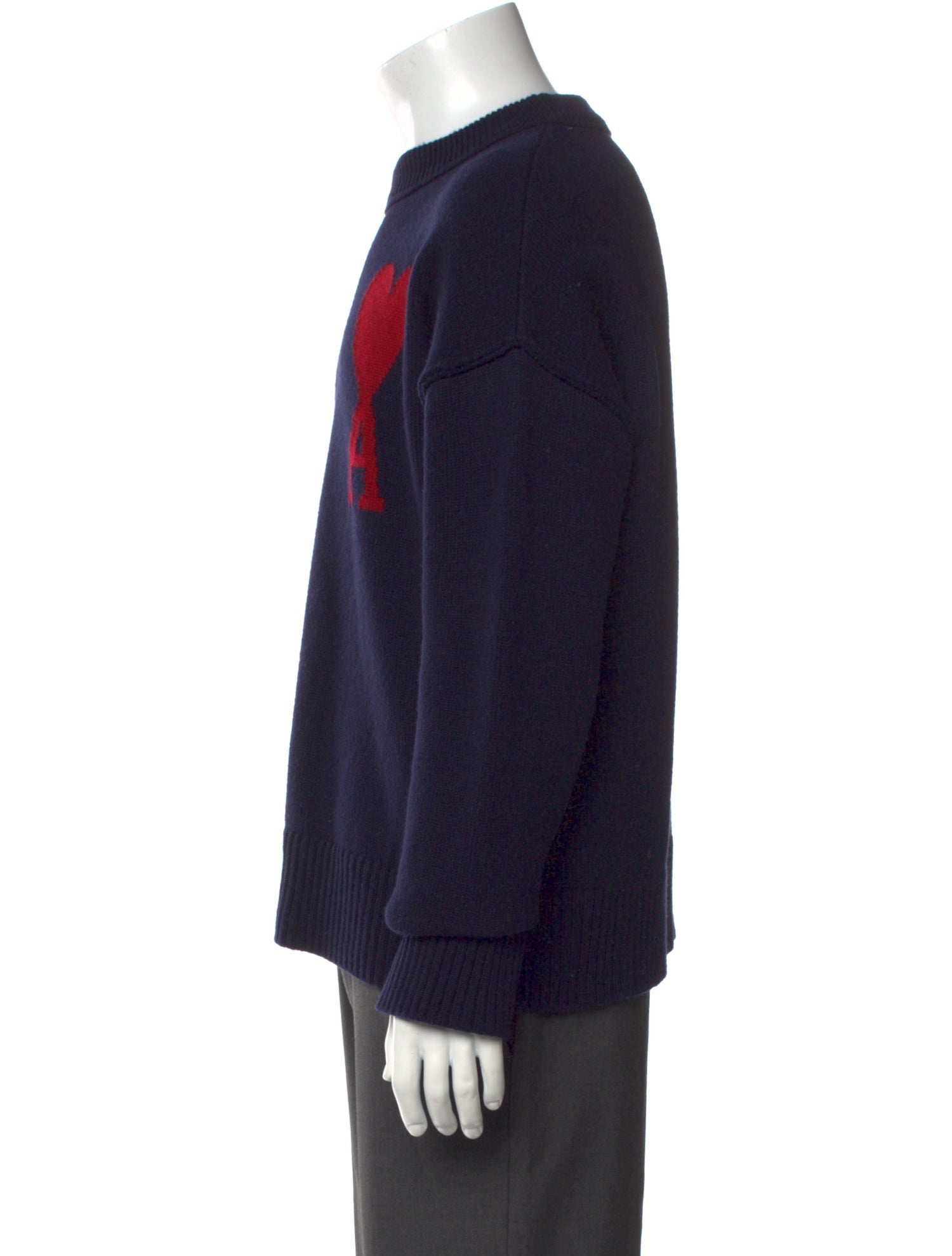 AMI Alexandre Mattiussi Virgin Wool Printed Pullover