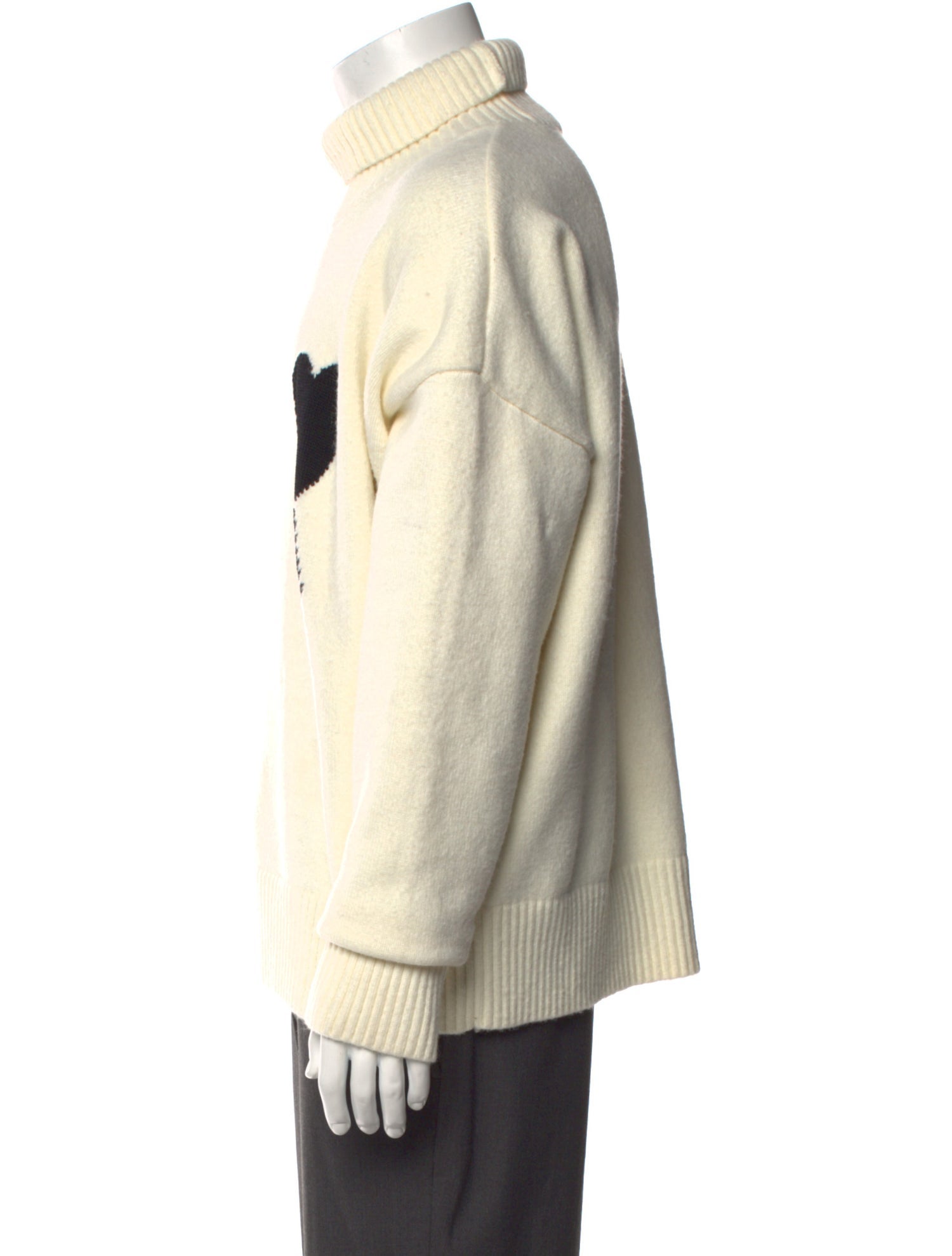 AMI Merino Wool Graphic Print Pullover