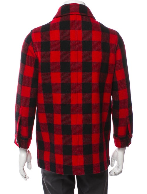 AMI Virgin Wool Plaid Print Jacket