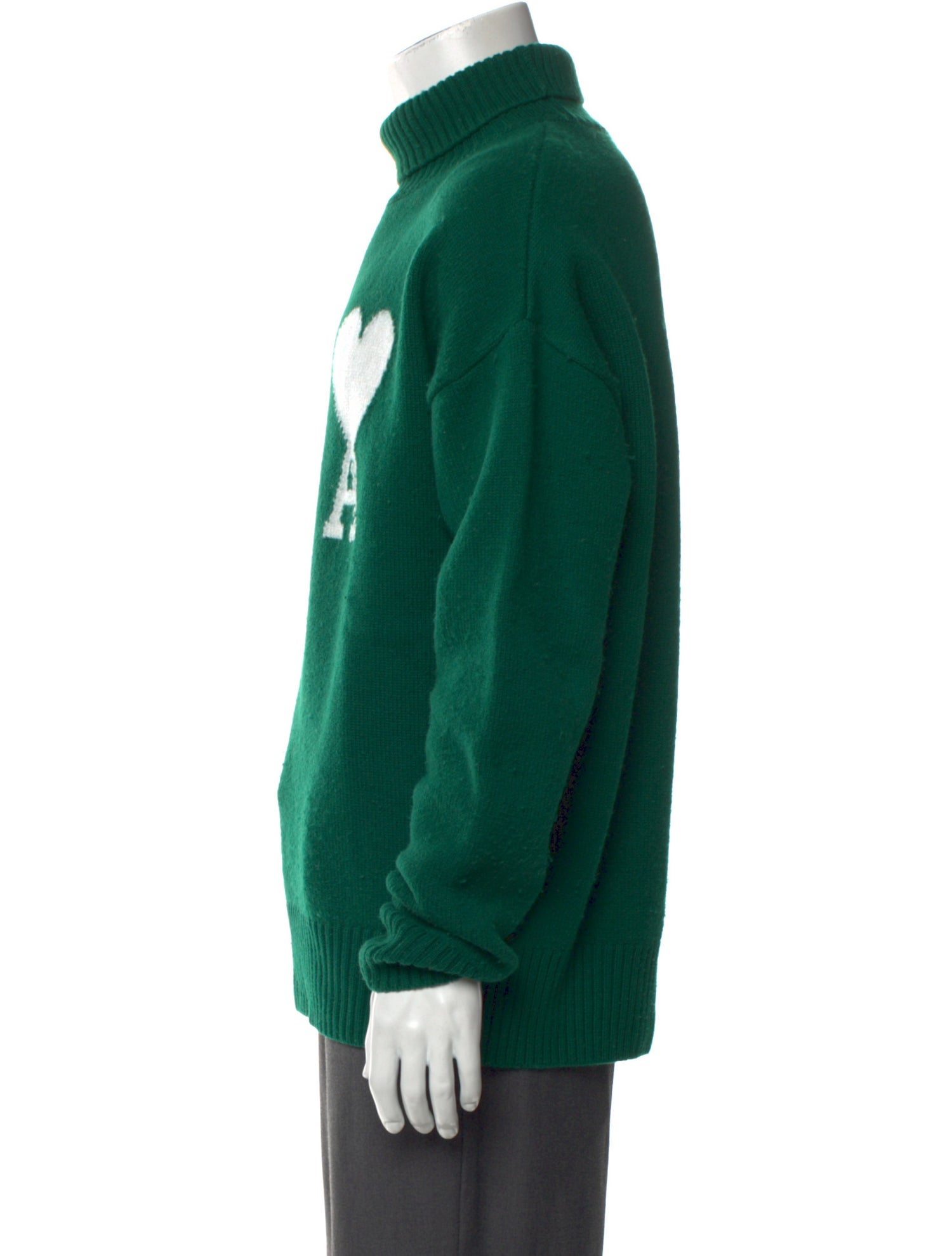 AMI Virgin Wool Graphic Print Pullover