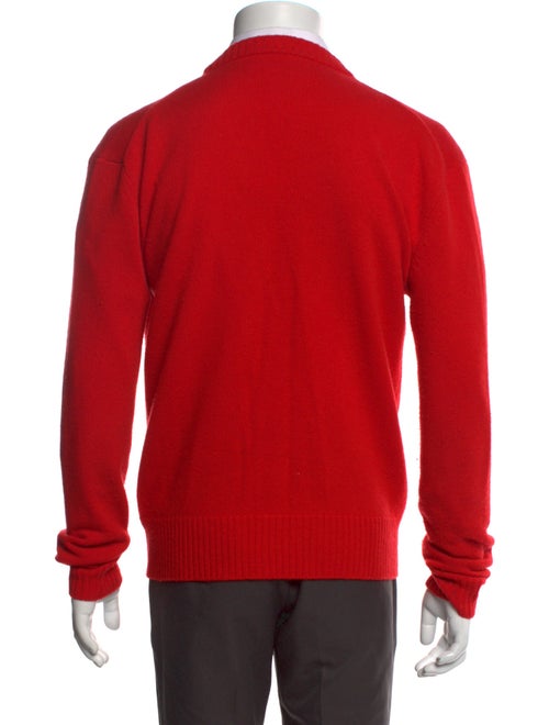 AMI Virgin Wool V-Neck Cardigan