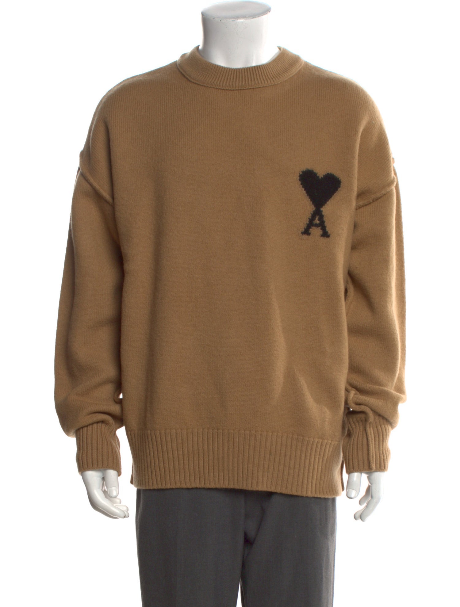 AMI Virgin Wool Graphic Print Pullover w/ Tags