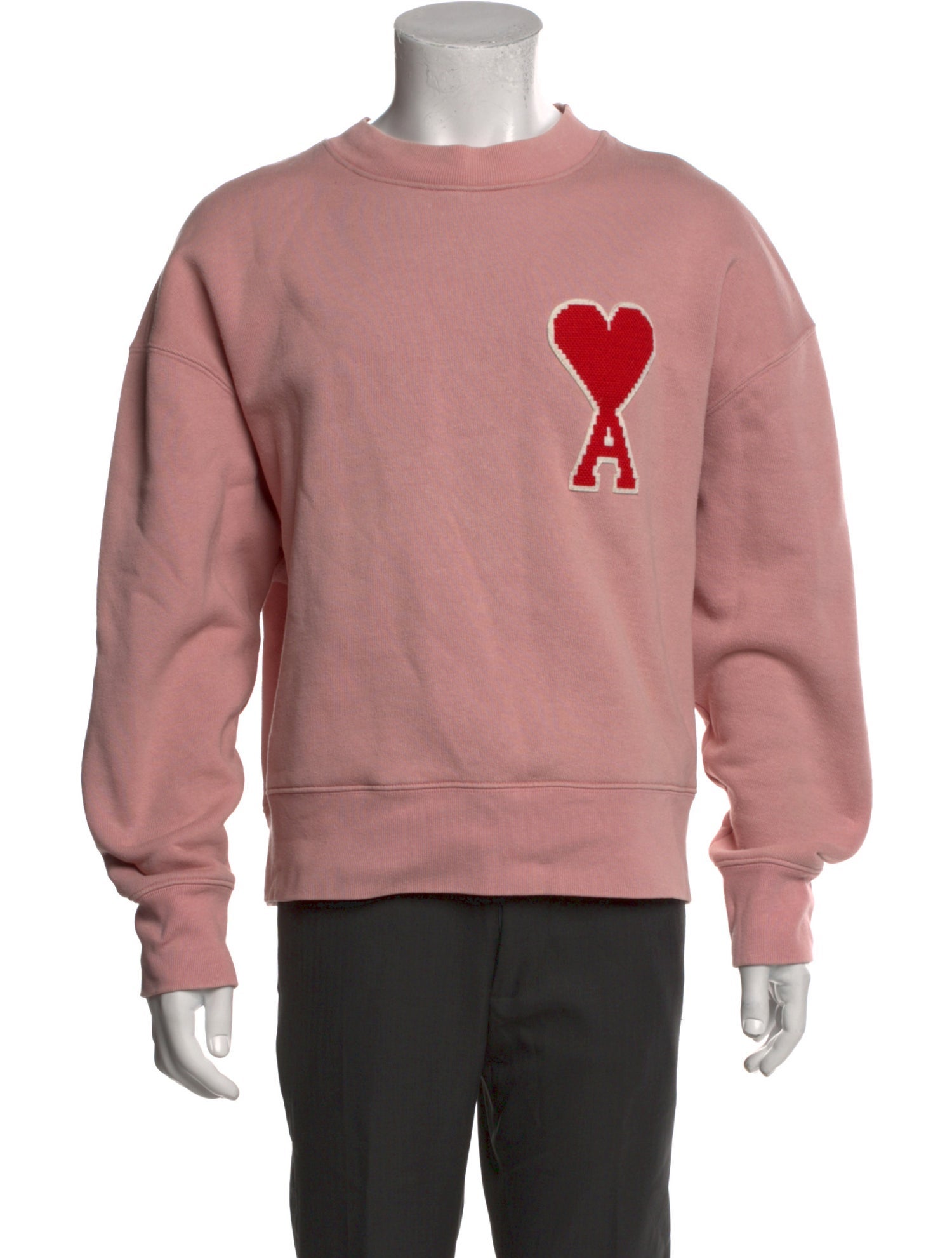 AMI Graphic Print Crew Neck Sweatshirt