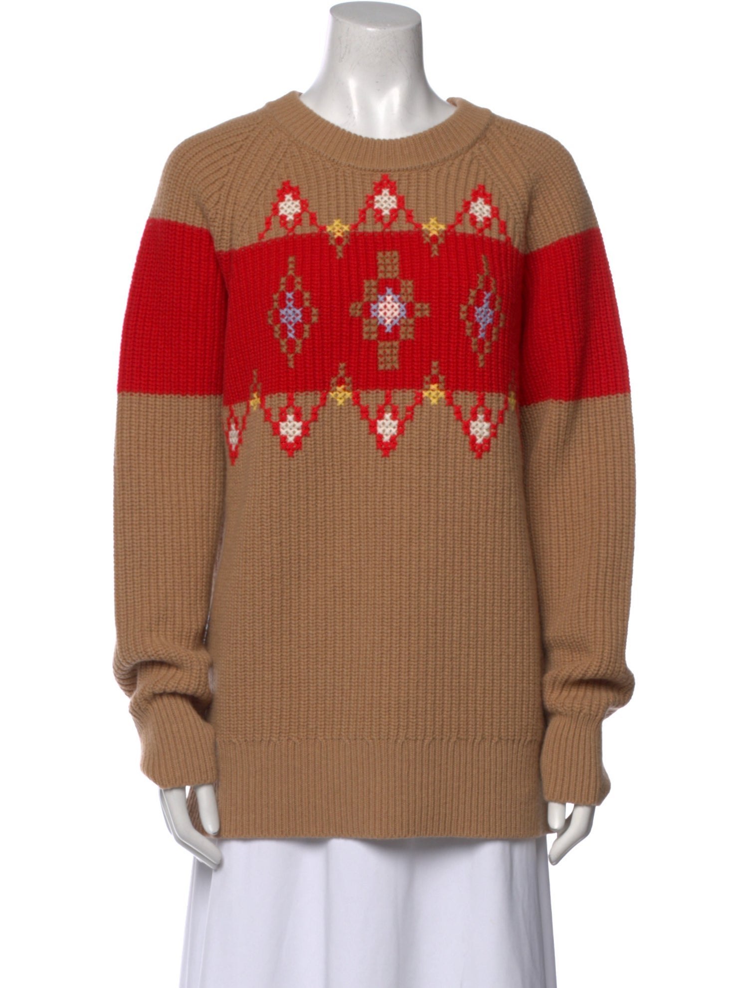 AMI Virgin Wool Graphic Print Sweatshirt