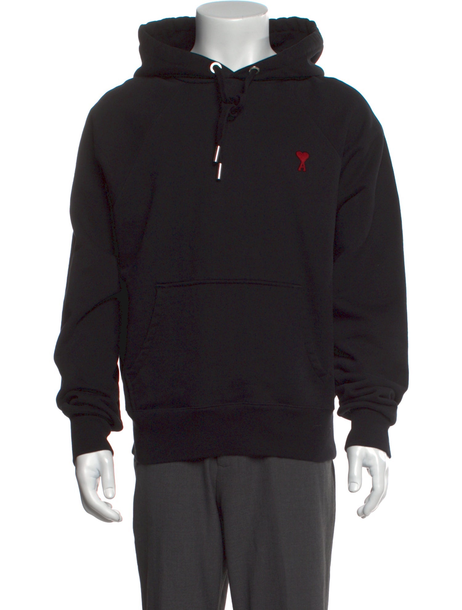 AMI Graphic Print Crew Neck Hoodie