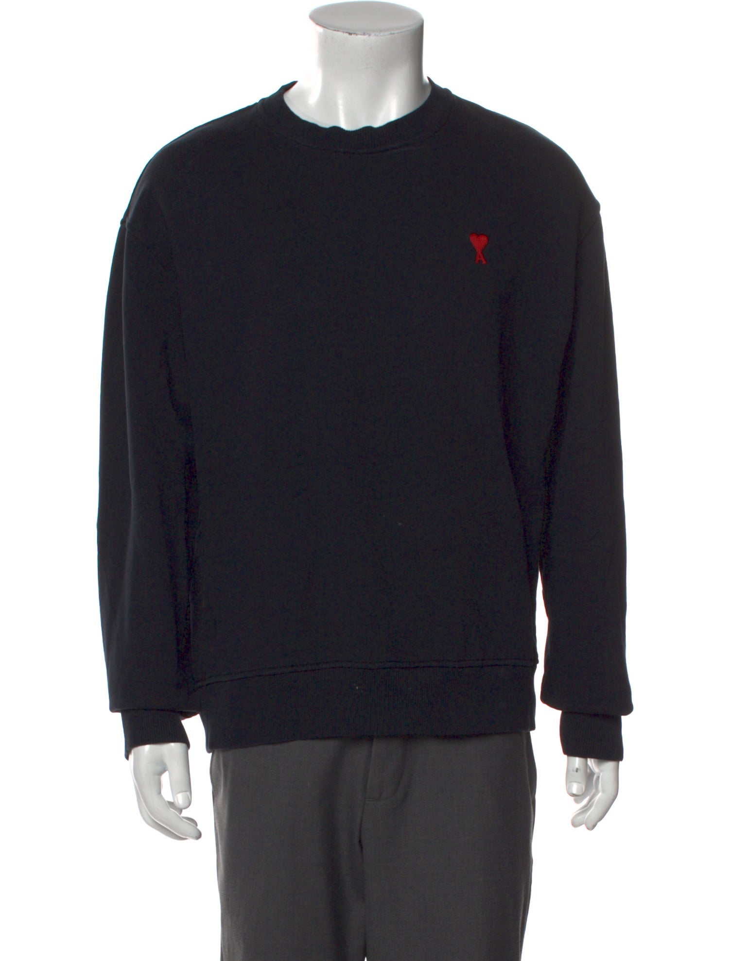 AMI Graphic Print Crew Neck Sweatshirt