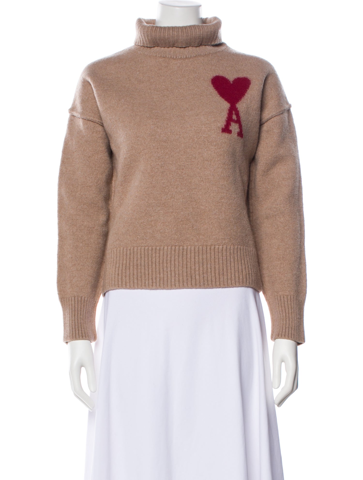 AMI Virgin Wool Turtleneck Sweater