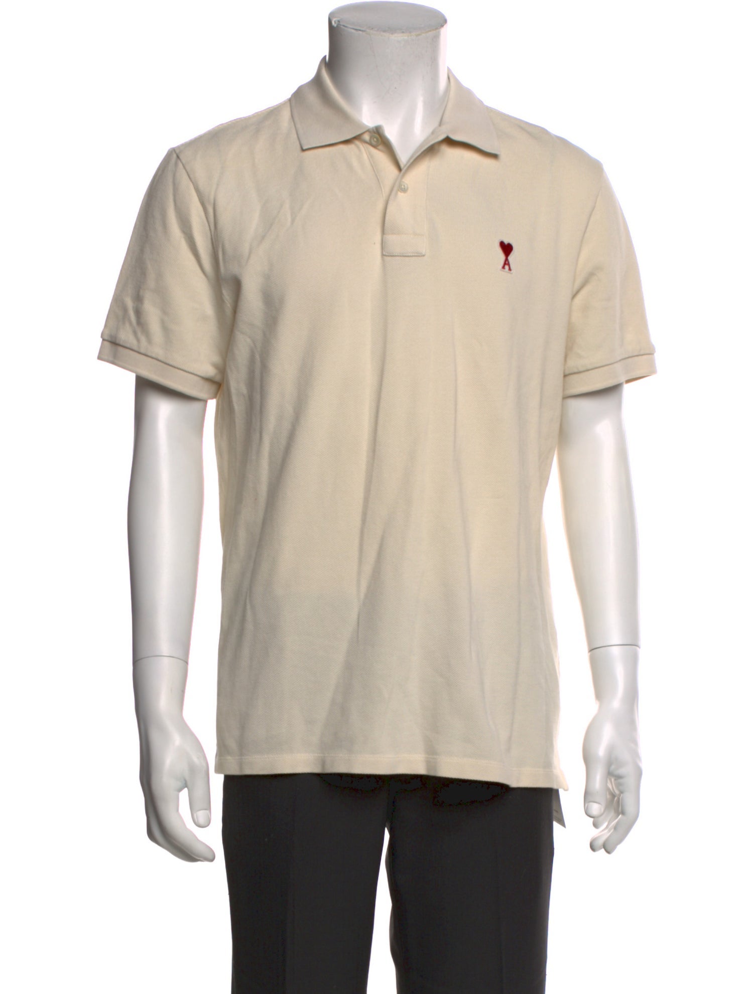 AMI Collar Short Sleeve Polo Shirt