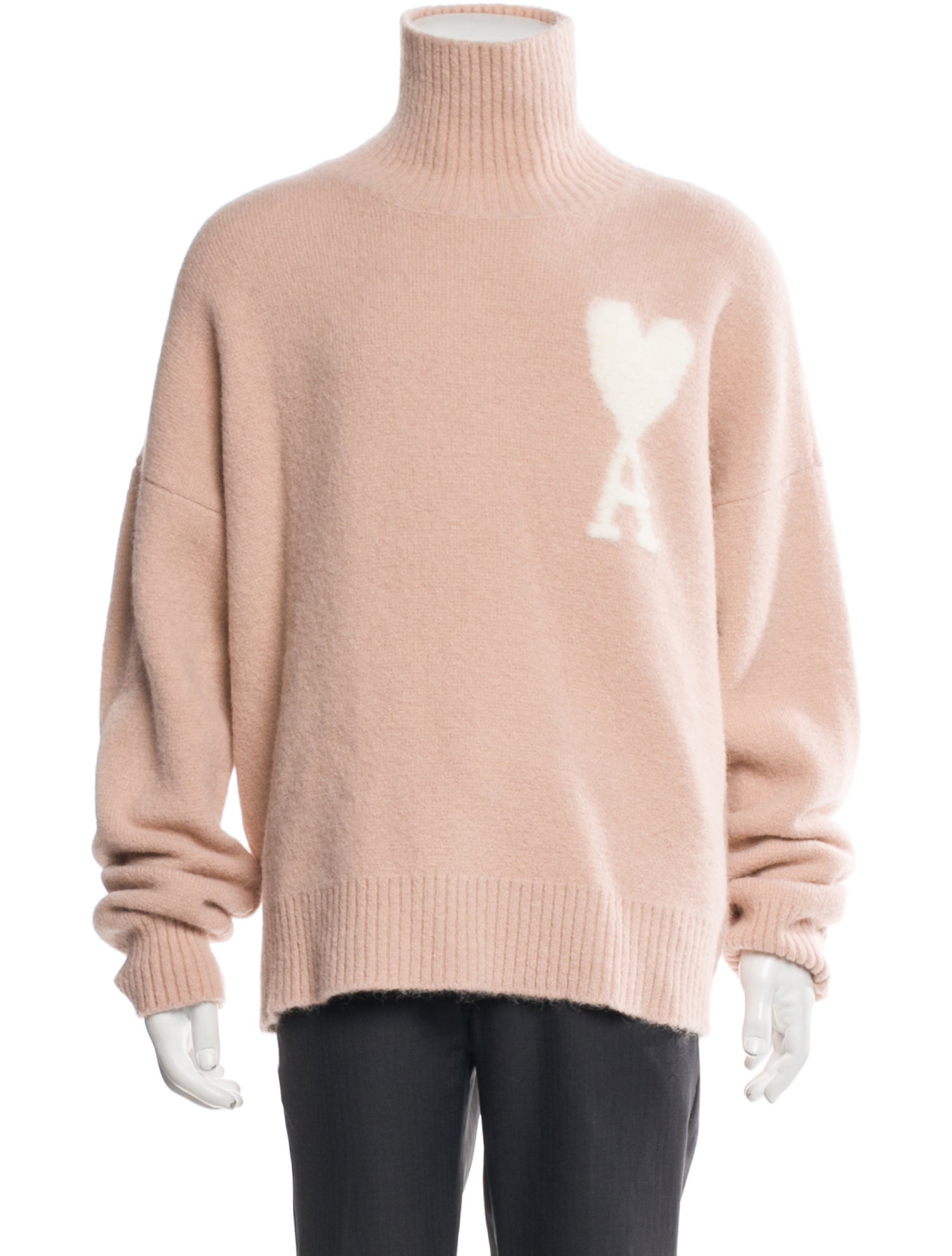 AMI Alpaca Graphic Print Pullover