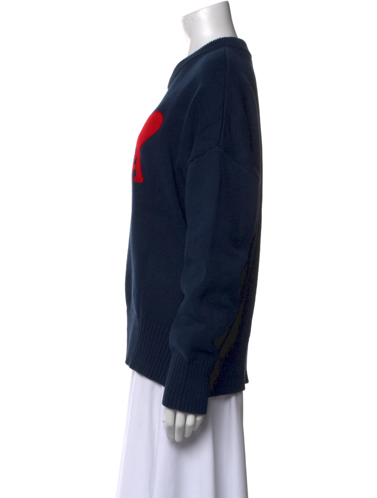 AMI Graphic Print Crew Neck Sweatshirt