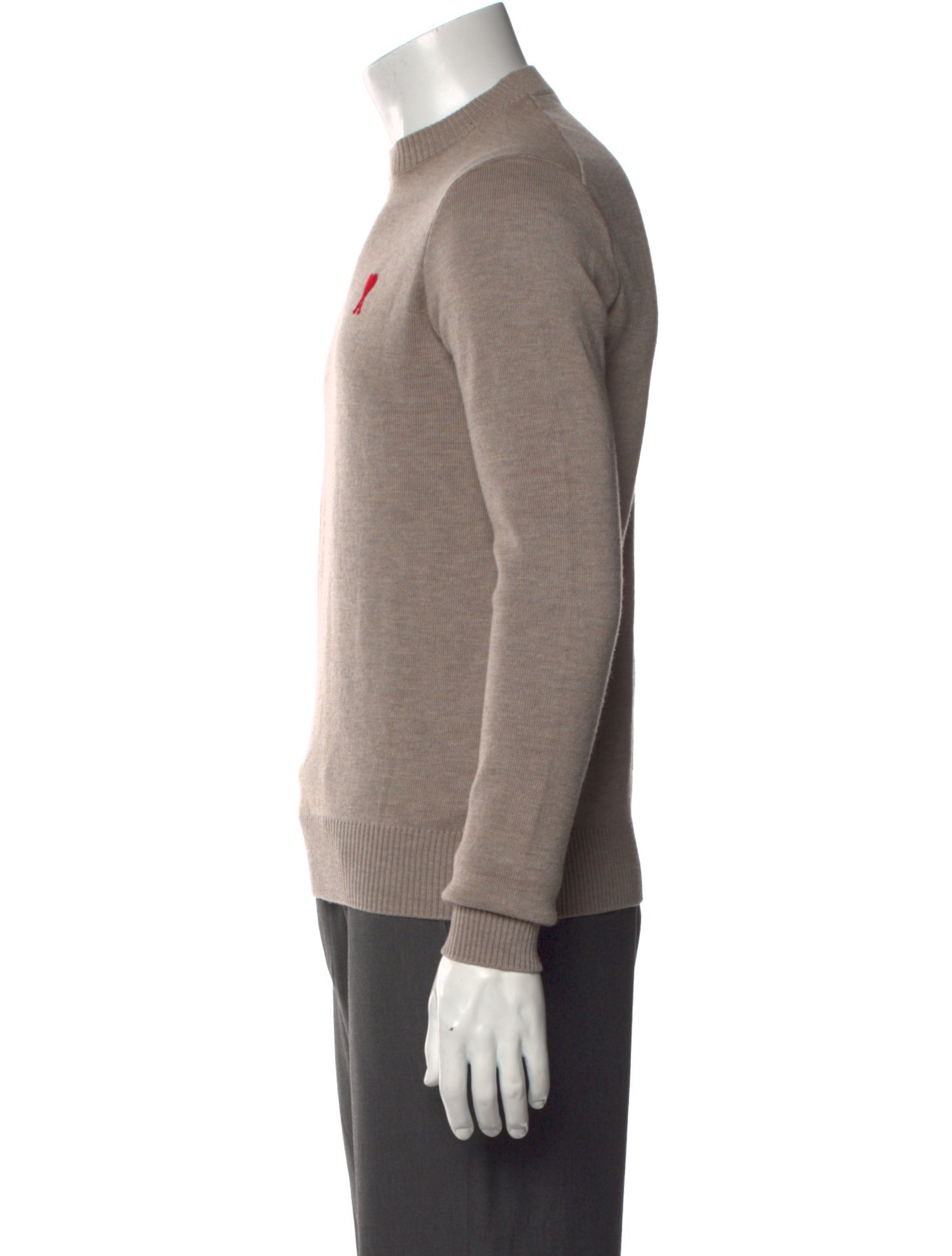 AMI Merino Wool Crew Neck Pullover
