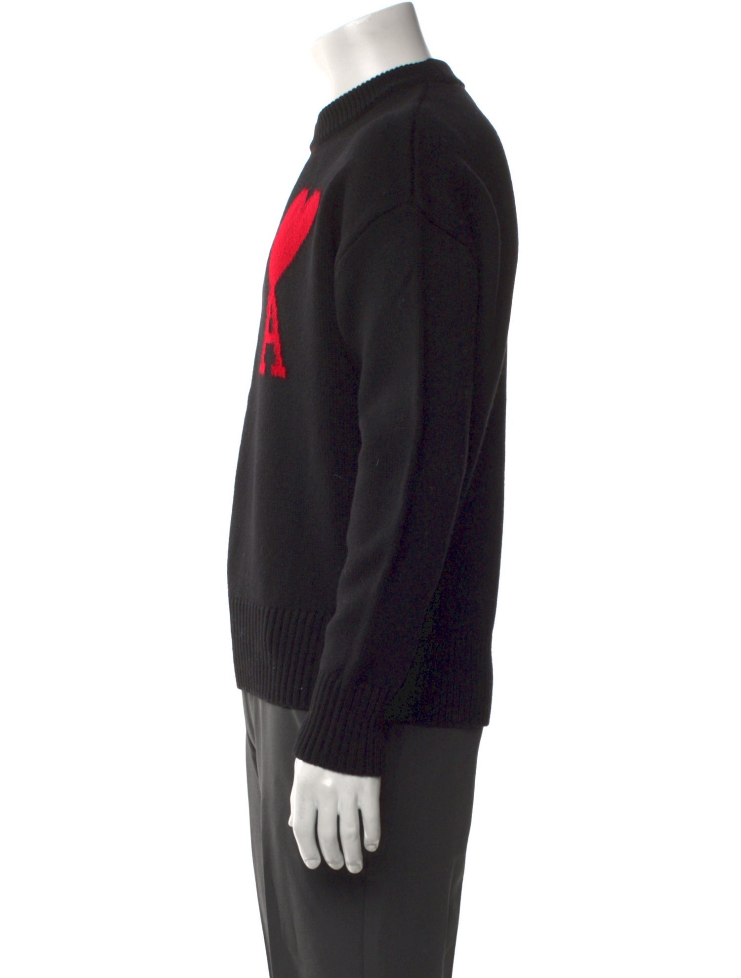 AMI Virgin Wool Graphic Print Pullover