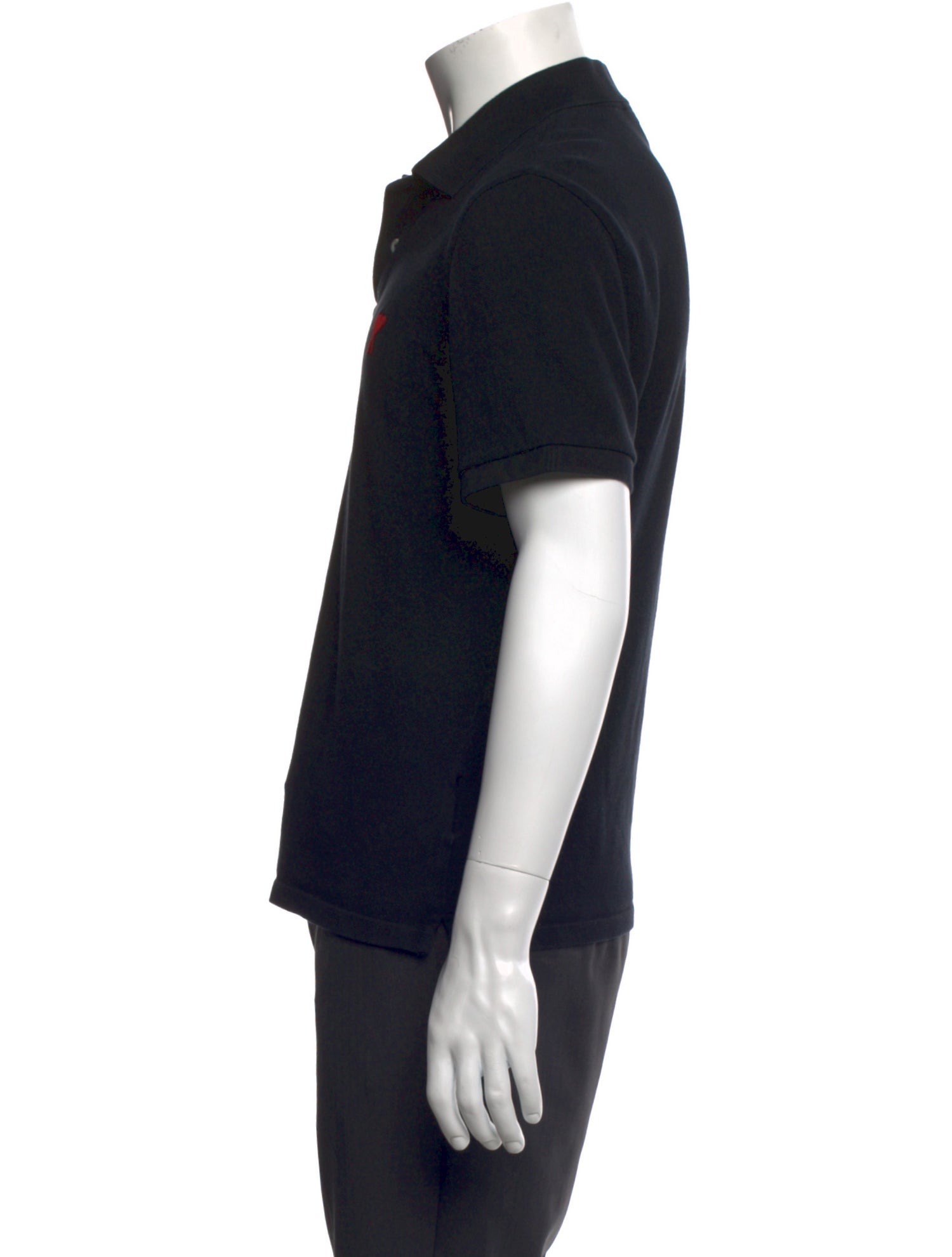 AMI Collar Short Sleeve Polo Shirt