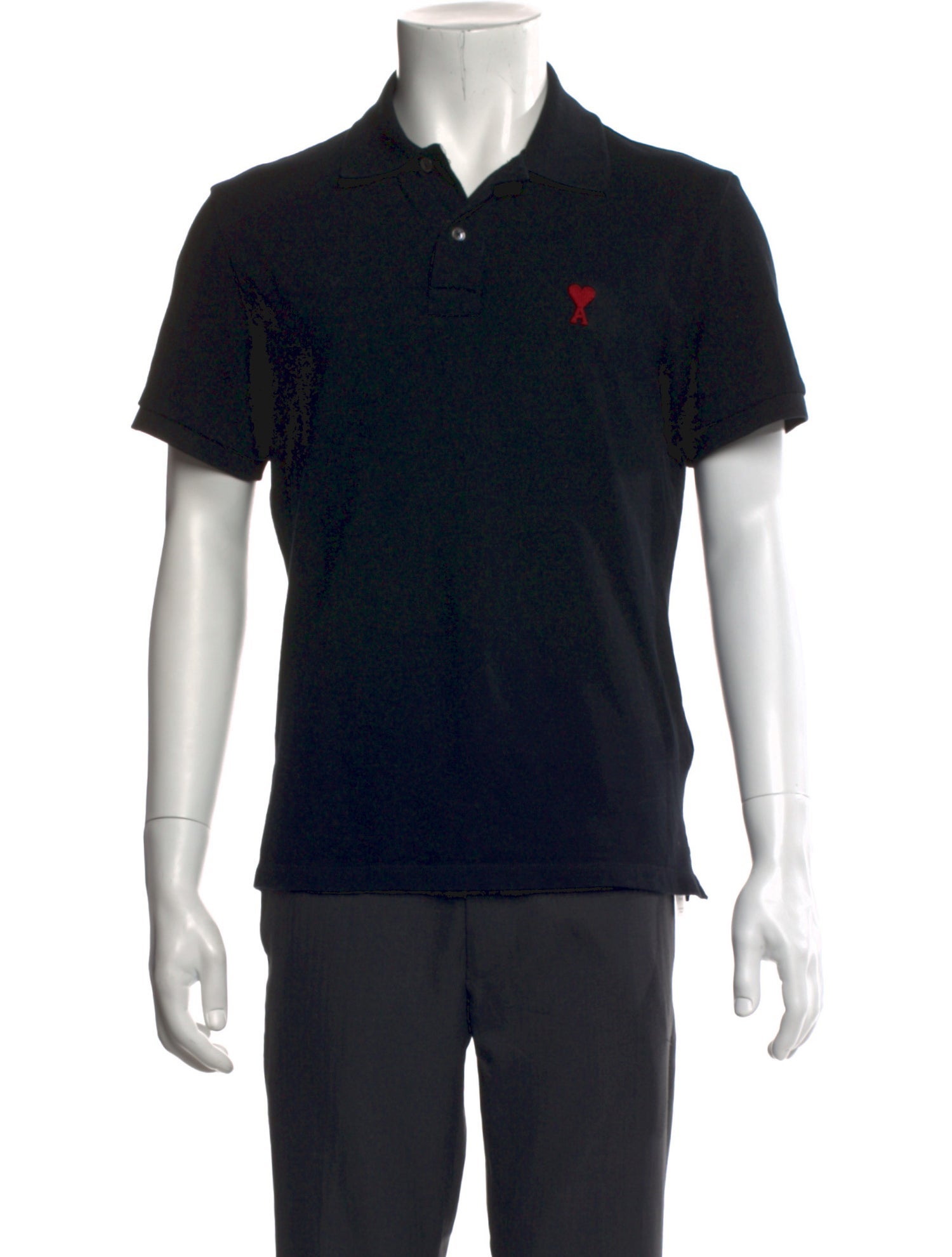 AMI Collar Short Sleeve Polo Shirt